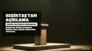 Beşiktaş'tan Açıklama: İkinci Başkan Hakan Daltaban Konuşacak
