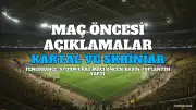 Fenerbahçe'de İsmail Kartal'dan Sturm Graz Maçı Öncesi Açıklamalar: Muriqi ve Kante Kadroda Olacak