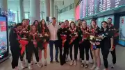 U17 Kız Voleybol Milli Takımı Dünya İkincisi Olarak İstanbul'a Döndü
