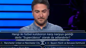 Kim Milyoner Olmak İster'de 'Superclasico' Sorusu Gündemde