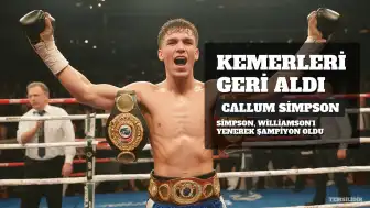 Callum Simpson, Troy Williamson'ı mağlup ederek süper orta sıklet kemerlerini geri aldı