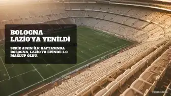 Domenico Tedesco yönetimindeki Bologna, Lazio'ya mağlup oldu