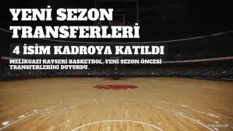 Melikgazi Kayseri Basketbol'dan Yeni Sezon Transferleri: 4 İsim Kadroya Katıldı