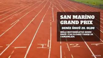 Deniz Öncü, San Marino Grand Prix'sini 20. sırada tamamladı