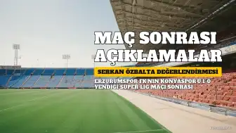 Erzurumspor FK Teknik Direktörü Serkan Özbalta: "Her puanın çok değerli olduğu bu ligde 3 puanı almanın huzurunu ve mutluluğunu yaşıyoruz"