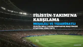 Filistin Milli Takımı'na Konya'da Coşkulu Karşılama