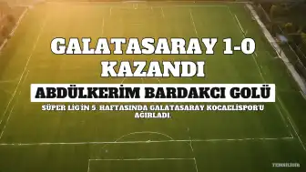 Galatasaray, Kocaelispor'u Abdülkerim Bardakcı'nın Golüyle Mağlup Etti: 1-0