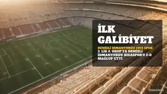 Denizli İdmanyurdu 1959 Spor, Bigaspor'u 2-0 Mağlup Etti