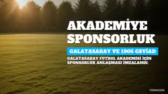 Galatasaray Futbol Akademisi'ne Sponsorluk Anlaşması