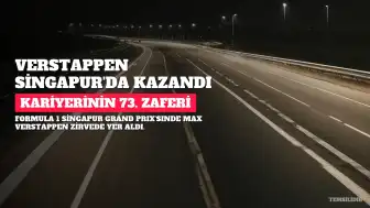 Max Verstappen, Singapur Grand Prix'sinde Zirvede Yer Aldı