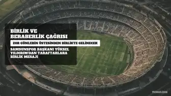 Samsunspor Başkanı Yıldırım'dan Birlik Mesajı: "Bu Zor Günlerin Üstesinden Birlikte Geleceğiz"