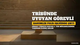 TFF Gözlemcisi Tribünde Uyudu, Hakemler Polis Eşliğinde Çıktı