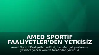 Amed Sportif Faaliyetler'den Yetkisiz Transfer Görüşmeleri Hakkında Açıklama