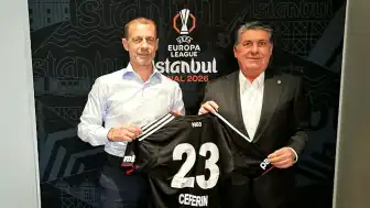 Beşiktaş Başkanı Serdal Adalı, UEFA Başkanı Ceferin ile Görüştü