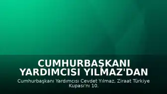 Cumhurbaşkanı Yardımcısı Yılmaz'dan Trabzonspor'a Tebrik