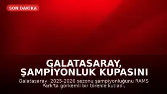 Galatasaray, Şampiyonluk Kupasını RAMS Park'ta Kaldırdı