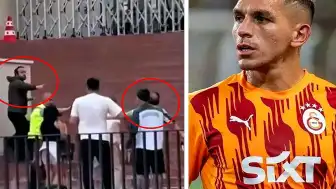 Galatasaraylı Futbolcu Lucas Torreira'ya Saldırı Anı Görüntülendi