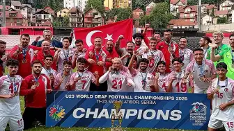 Türkiye U23 İşitme Engelliler Futbol Takımı Dünya Şampiyonu Oldu