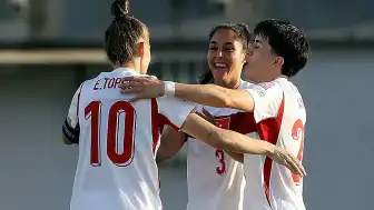 A Milli Kadın Futbol Takımı, Malta'yı 3-0 Mağlup Etti ve Play-off'a Yükseldi
