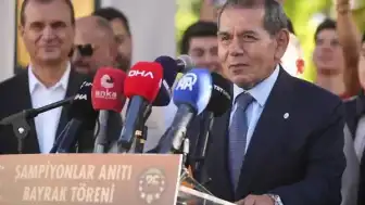 Büyükçekmece Şampiyonlar Anıtı'nda Galatasaray Bayrağı Çekildi: Dursun Özbek: "Anamızın ak sütü gibi helal bir şampiyonluk"