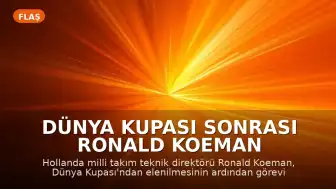 Dünya Kupası Sonrası Ronald Koeman İstifa Etti