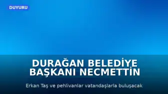 Durağan Belediye Başkanı Necmettin Ermiş: "İlçemizin yetiştirdiği değerli pehlivanlarımızın başarıları hepimizin gururudur."