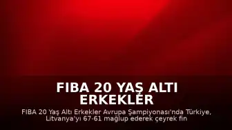 FIBA 20 Yaş Altı Erkekler Avrupa Şampiyonası: Türkiye Çeyrek Finale Yükseldi