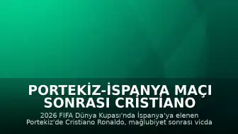 Portekiz-İspanya Maçı Sonrası Cristiano Ronaldo: "Vicdanım rahat, gönlüm ferah"