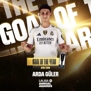 Arda Güler'in La Liga'da Sezonun Golü Seçildi