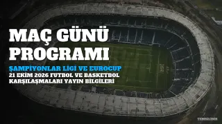 21 Ekim 2026 Maç Programı: Hangi Karşılaşmalar Şifresiz Yayınlanacak?