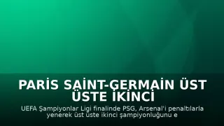 Paris Saint-Germain Üst Üste İkinci Şampiyonluğunu Kutluyor