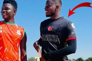 Samsunsporlu Marius Mouandilmadji'nin Galatasaray Formasıyla Antrenmanı Tepki Topladı